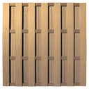 HORI WPC Sichtschutzzaun Lamellenzaun Element 0