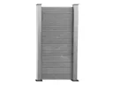 HORI WPC Sichtschutzzaun Stecksystem geriffelt / glatt 0