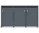 HORI Mülltonnenbox Cleanman 4 Anthrazit mit Fuß Pedal 5