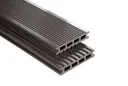 Kovalex Terrassendielen Komplettset WPC Kammerprofil Exklusiv graubraun 26 x 145 mm 0