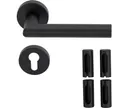 HORI Türgriff L-Form schwarz PVD 1