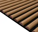 HORI WALL Akustik Dekor Wandpaneele Natural Oak Rundstab Quadratisch 7