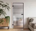 HORI Glastür Komplettset Loft Premium Valencia satiniert ESG 8 mm 2