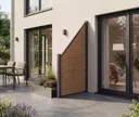 NewTechWood WPC Sichtschutzzaun Stecksystem Modena Rhombus Schrägelement 1