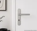 HORI Langschild Türgriff Edelstahl matt 1