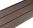 HORI WPC Fassadenverkleidung Hohlkammer braun glatt/gebürstet 129x20mm 3