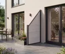 NewTechWood WPC Sichtschutzzaun Stecksystem Castello XXL Schrägelement 3