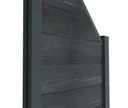 HORI Wood-Design WPC Sichtschutzzaun Stecksystem Schrägelement ohne Pfosten 3