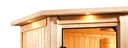 Woodfeeling Massivholz-Sauna Sandra Fronteinstieg 38 mm 6