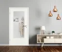 PRÜM Zimmertür Weißlack RAL9010 mit Lichtausschnitt Rundkante 2