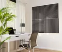 HORI WALL Akustik Dekor Wandpaneele Grey Oak Rundstab Quadratisch 1