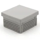 HORI HPL Sichtschutzzaun Designzaun Pfosten für Aufschraubmontage 100 cm 1