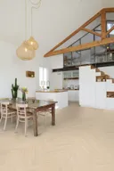 Gerflor Klebe-Vinylboden massiv Virtuo 55 Blomma Cream Fischgrät 6