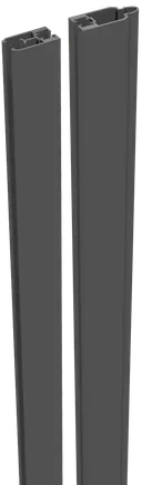 Groja WPC/BPC Solid Sichtschutzzaun Stecksystem Adapterleisten-Set 0
