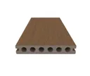 NewTechWood Terrassendielen WPC Hohlkammer Deluxe Oldwood Teak Holzstruktur gebürstet / glatt gebürstet Co-Extrudiert 22,5 x 138 mm 1