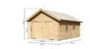 Karibu Blockbohlengarage Satteldach 5