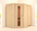 Karibu System-Sauna Carin Eckeinstieg 68 mm 0