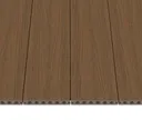 NewTechWood Terrassendielen WPC Hohlkammer Deluxe Teak Holzstruktur gebürstet / glatt gebürstet Co-Extrudiert 22,5 x 138 mm 1
