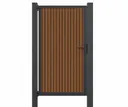 HORI Vertikalzaun WPC Sichtschutzzaun Stecksystem Zauntor 0