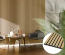 HORI Dekor Akustikpaneel Nature oiled Oak auf Filz Grau 0