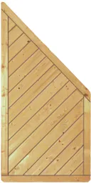 TETZNER & JENTZSCH Sichtschutzzaun Classic-Serie-Diagonal-Ecke 0