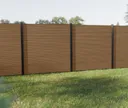 HORI WPC Sichtschutzzaun Stecksystem Odense Rhombus 0
