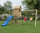 HORI Spielturm Ben, KDI grün mit 2 Schaukeln und Rutsche blau 0