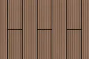 HORI Terrassendielen Komplettset BPC Vollprofil massiv hellbraun 1