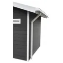 HORI Regenrinnen-Set für WPC Gartenhaus mit Satteldach 0