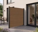 NewTechWood WPC Sichtschutzzaun Stecksystem Modena Rhombus 3