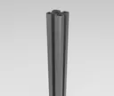 HORI WPC Sichtschutzzaun Stecksystem Rhombus-Style co-extrudiert Komplettset 8
