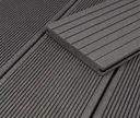 HORI Terrassendielen Komplettset WPC/BPC Vollprofil massiv grau 1