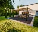 HORI Terrassendielen WPC Kuba Hohlkammer anthrazit geriffelt / glatt gebürstet 25 x 145 mm 10