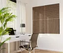 HORI WALL Akustik Dekor Wandpaneele Beige Oak Rundstab Quadratisch 1