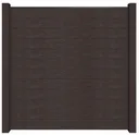 GroJa WPC/BPC Solid Sichtschutzzaun Stecksystem mit Alu-Pfosten Komplettset 2
