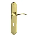 GRIFFWERK Türgriff Langschild Amadeus Messing-Optik 0