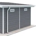HORI Gartenhaus WPC Modern Line Aluminium Regenrinne 3