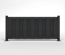 HORI WPC Sichtschutzzaun Lamellenzaun Element 0