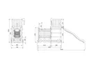 HORI Spielturm Loco Teak 6