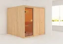 Woodfeeling Massivholz-Sauna Oulu Fronteinstieg 68 mm 1