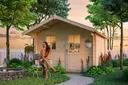 SKAN HOLZ Gartenhaus Como 1
