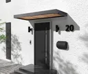 Gutta Vordach Haustür BS Timber mit Seitenteil DB 703 FS 4
