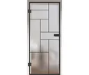 HORI Glastür Loft Premium Cubes satiniert ESG 8 mm 0