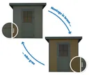 HORI WPC Gartenhaus Rhombus-Optik Braun/Grau 0