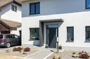 Gutta Vordach Haustür mit Seitenteil BS PLUS aluminium 6