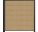 NewTechWood WPC Sichtschutzzaun Stecksystem Komplettset Castello XXL 4