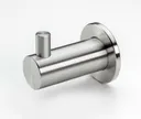 HORI Gaderobenhaken Edelstahl matt gebürstet, 46 mm, mit Rosette 0