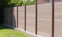 GroJa WPC/BPC Solid Sichtschutzzaun Stecksystem mit WPC/BPC Pfosten Komplettset 2