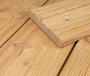 HORI Terrassendielen Komplettset Lärche sibirisch grob / fein rustik- Sortierung 1