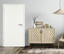 PRÜM Zimmertür Komplettset Weißlack Röhrenspanplatten Eckkante 1